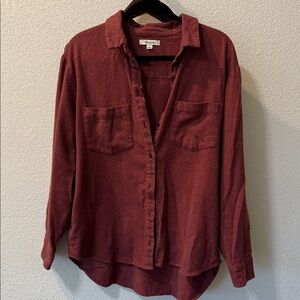 Madewell Burgundy Chore Jacket